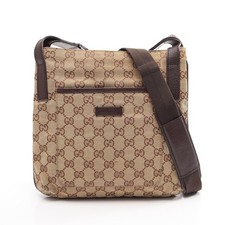 Borsa a tracolla Gucci GG in tela 122793 beige marrone