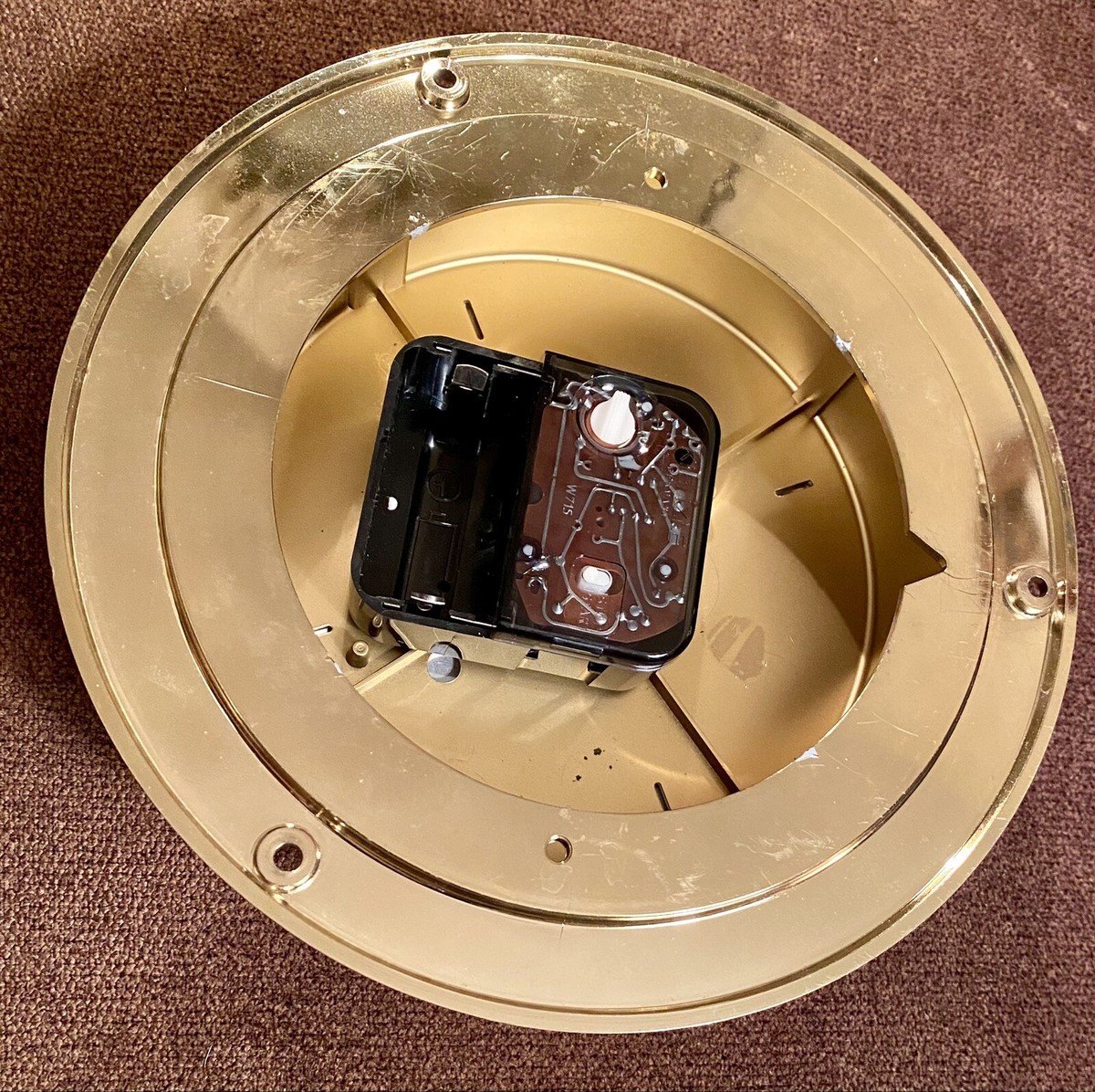 Vtg Kienzle Chronoquartz German Nautical Brass/Plastic 8” Port