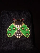 WOMEN'S FASHION SOCK SIZE 9-11 WITH LADYBUG PATCH