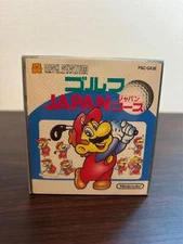 Nintendo Famicom Disk System Golf Japan Course 1987 FSC-GFJE Complete w/ Manual