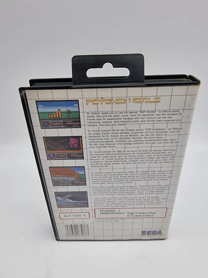 Psychic World Doesn'T Manual Sega Master System Pal Box Used Tested - Image 3 of 4