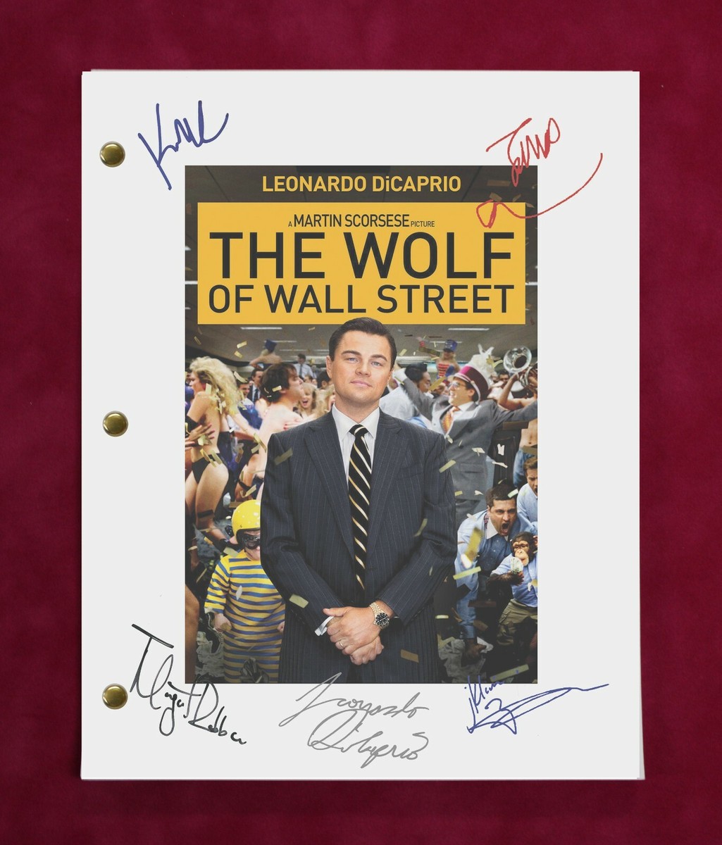 Wolf Of Wall Street with reproduction signatures