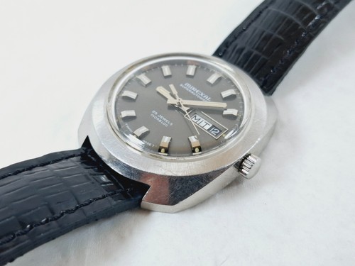 VINTAGE MIREXAL SUPERAUTOMATIC 25 JEWELS DAY DATE WRIST WATCH - Picture 3 of 11