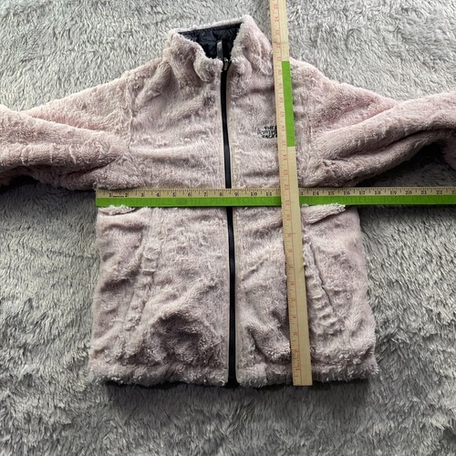 The North Face Jacket Girls Medium Pink Black Reversible Mossbud Swirl Coat - Picture 9 of 14