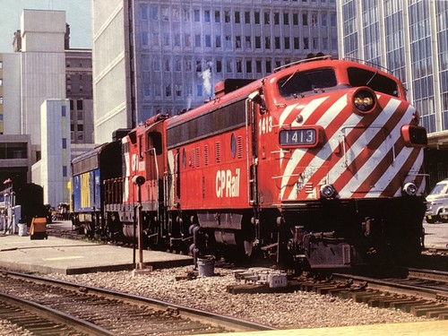 Canadian Pacific FP9 #1413: (1979) Calgary, ALB - 3 1/2”x 5 1/2” Postcard - Picture 2 of 3