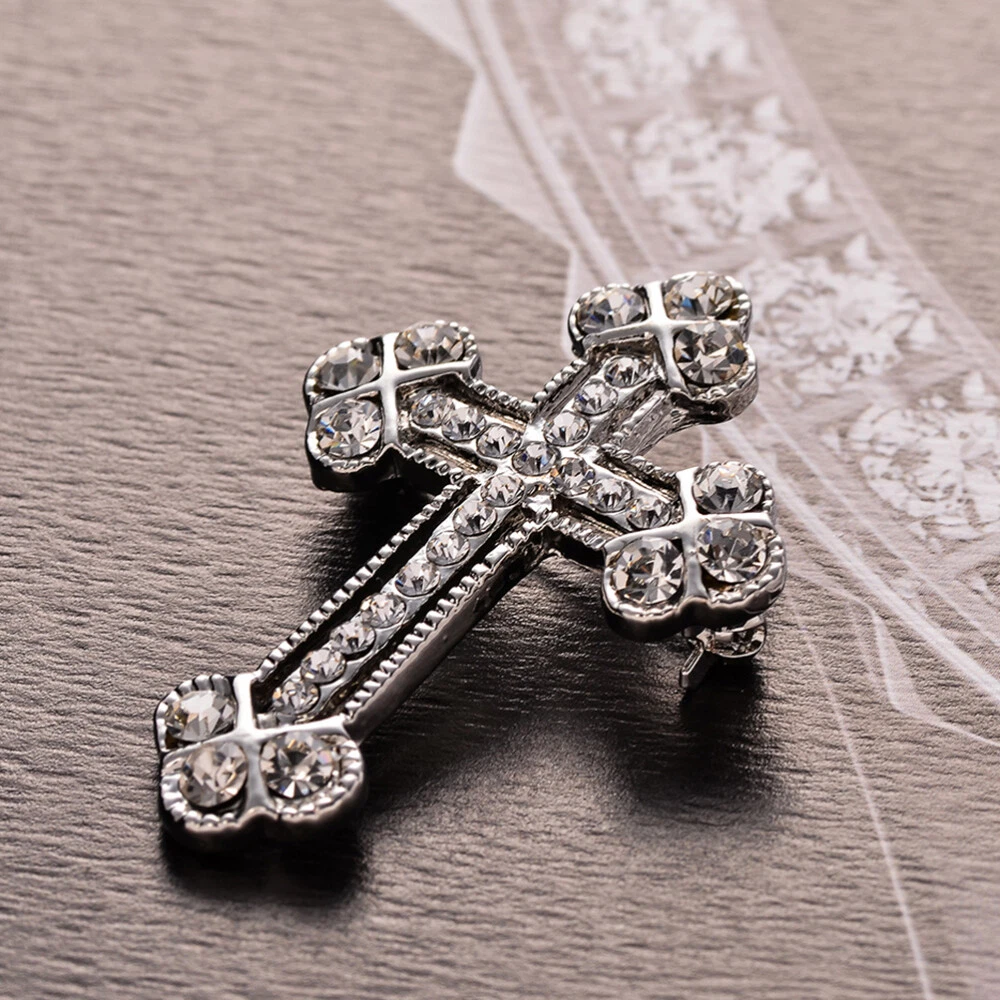 Cross brooch cheap