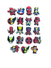 19 Piece Deadpool X Wolverine Shoe Charms