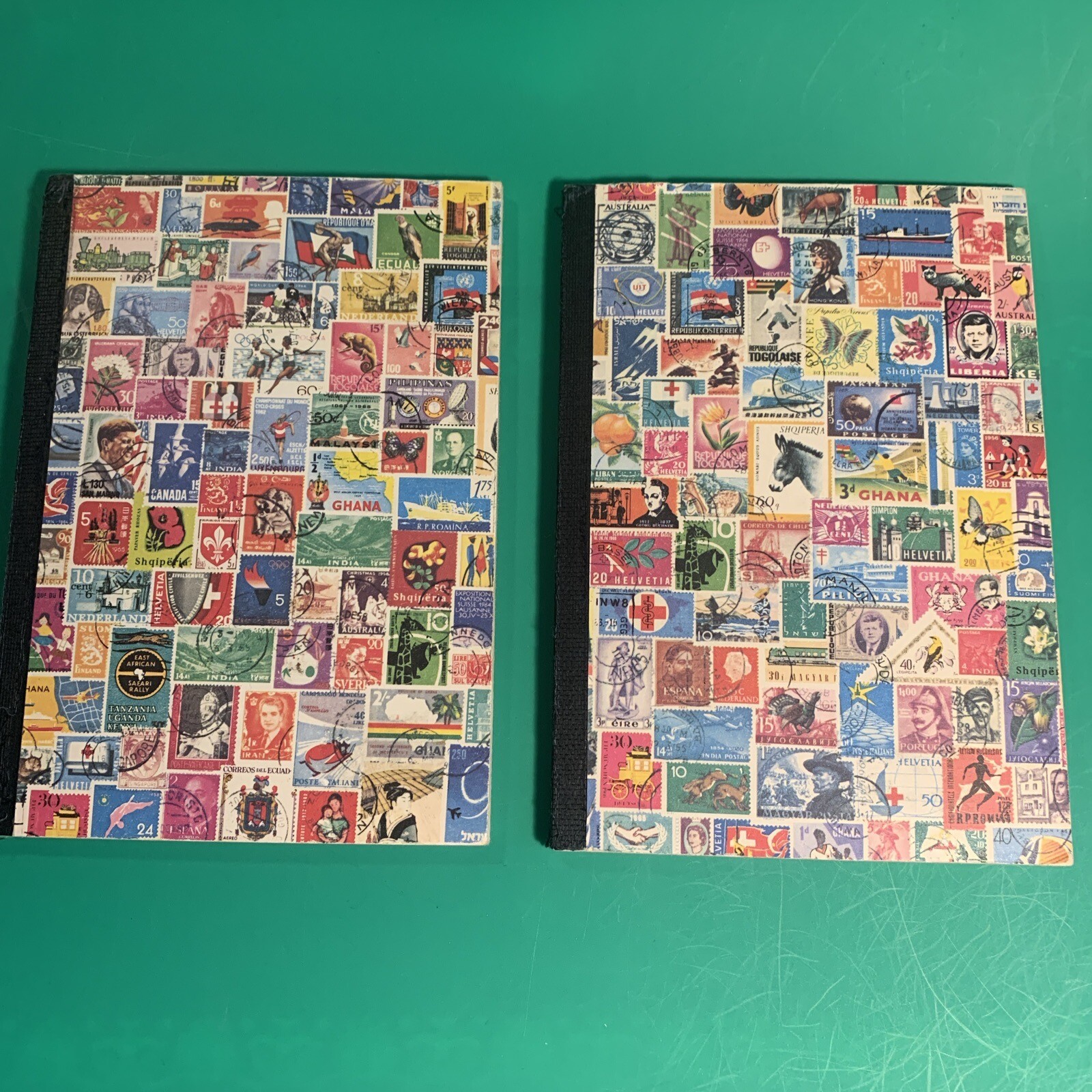 COLLECTION OF 300 STAMPS IN 2 X ALBUM WITH A SELECTION OF WORLDWIDE