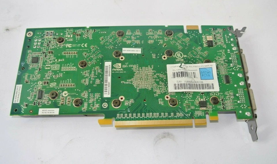 NVidia BFG GeForce GT PCI-E 512MB Dual DVI Port TV Out BFGR88512GTOCE - Image 3 of 4