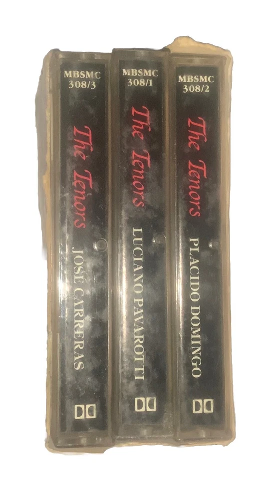 The Tenors Domingo Carreras Pavarotti 3 Cassette Set 1992 Compilation Box Damage - Image 3 of 4