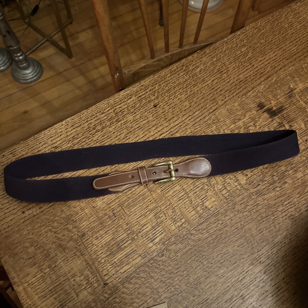 Dooney & Bourke | Women | Vintage Burgundy Leather Solid Brass Buckle Belt | 36 Dooney & Bourke × Vintage Dooney & Bourke Vintage Leather  main image 4