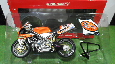 Miniature Moto Ducati 998 F01 WSB 2002 - Échelle 1:12 Par Minichamps - Occasion Collection
