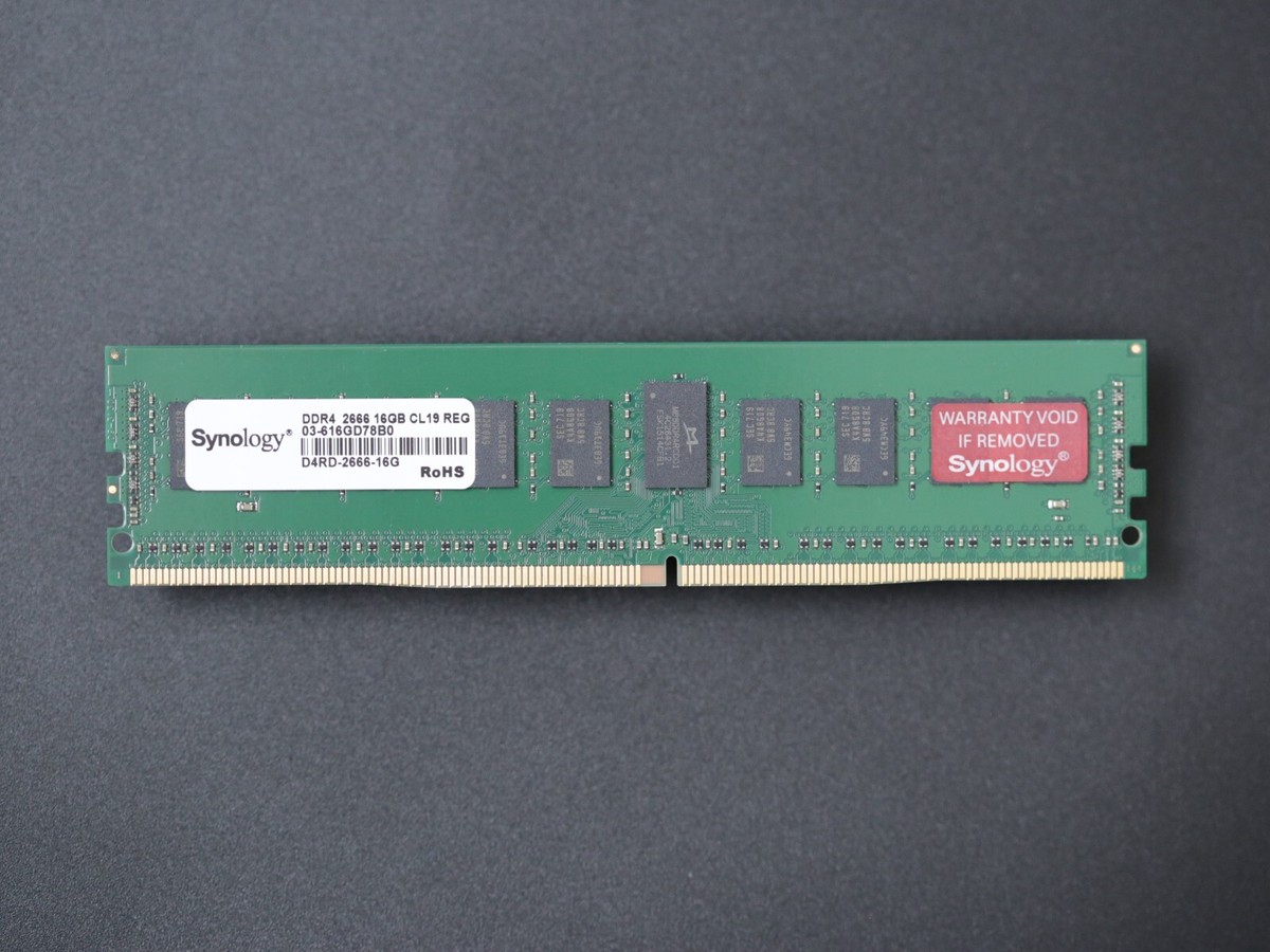 Synology 16GB D4RD-2666-16G 2RX8 DDR4-21300 REG PC4-2666 RUDIMM