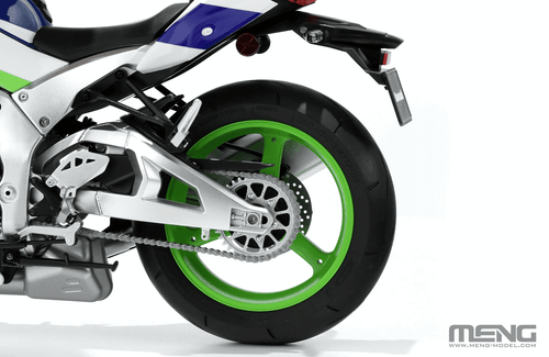 MENG MT-007S 1/9 Kawasaki NINJA ZX-10R Motorcycle Model Kit-Pre-Color Edtion - Picture 10 of 10
