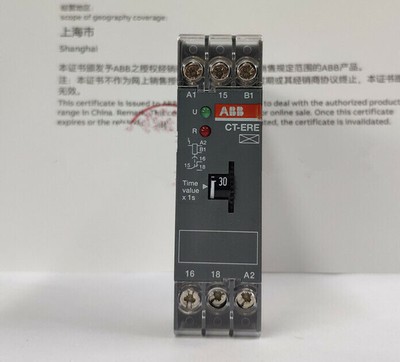 1pc New   Time Relay Power-on Delay CT-ERE 1c/o 0.3s-30s #A6-39.