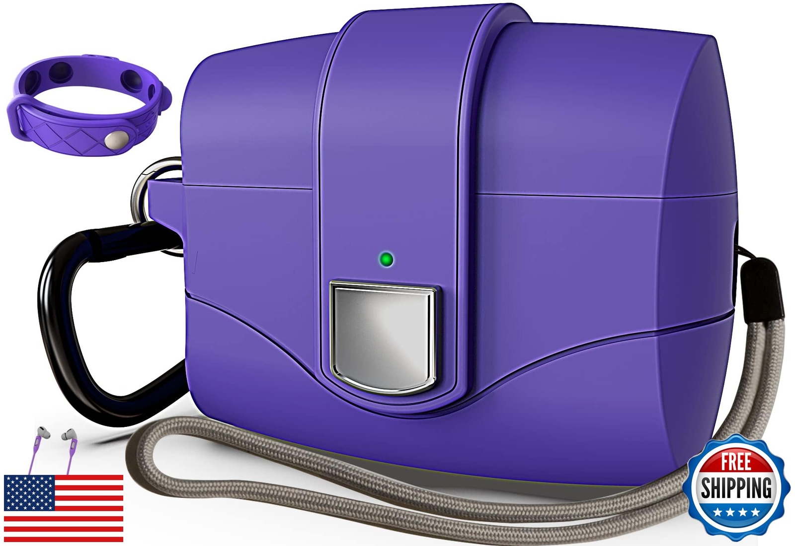 6-in-1 AirPods Pro Case for All Gens (2024-2019) with S Stand-image