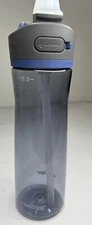 Contigo BPA-free  water bottle 24 oz, Grey Sports Workout Yoga Hydration Outdoor
