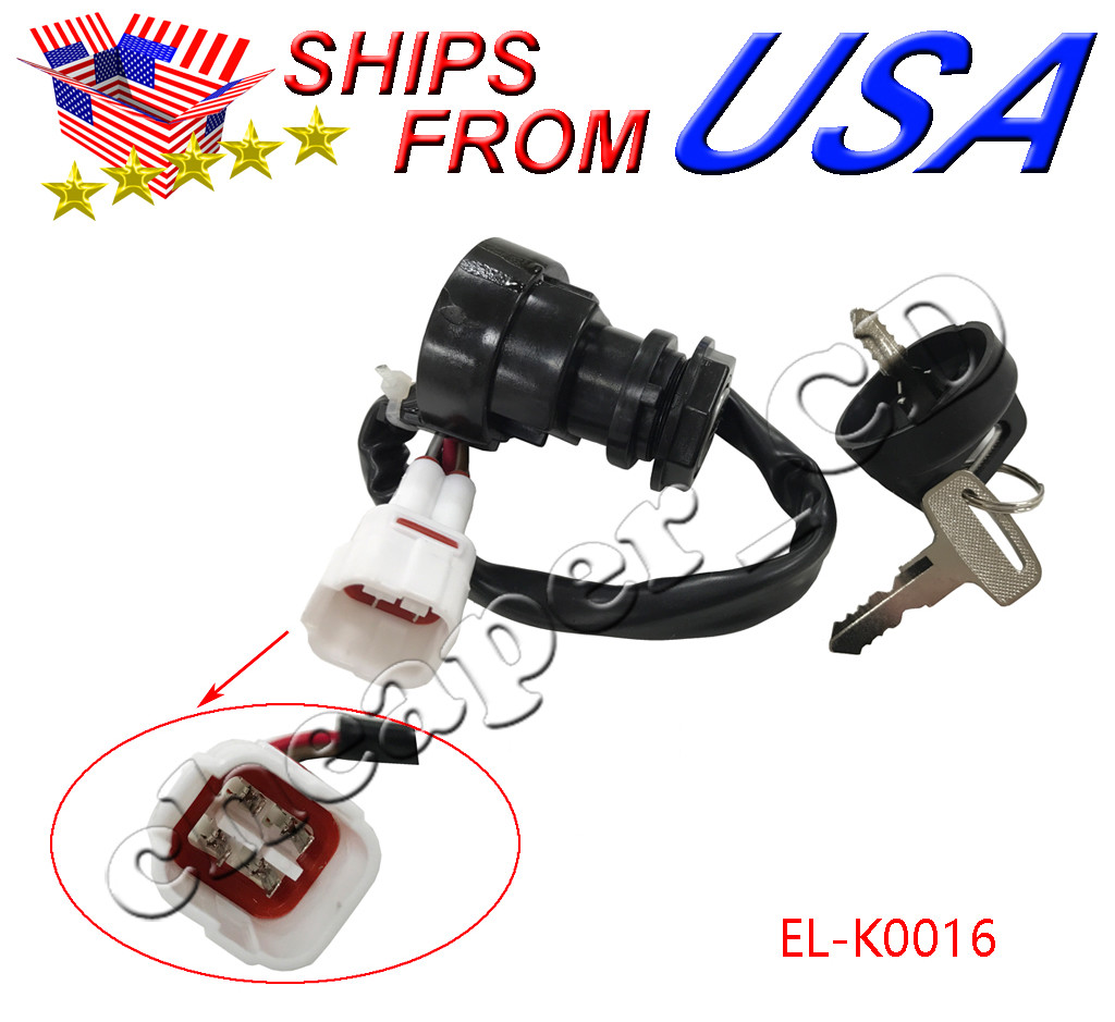 Ignition Key Switch Yamaha Timberwolf YFB 250 YFB250F 1994 1995 1996 - Foto 3