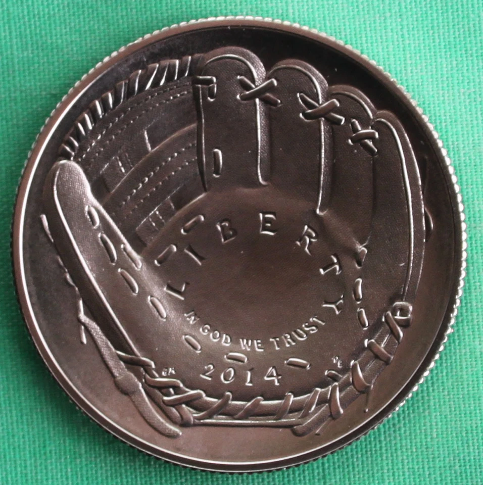 2014 National Baseball Hall of Fame BU HALF DOLLAR US Mint Clad UNC Coin Box COA - Image 3 of 3