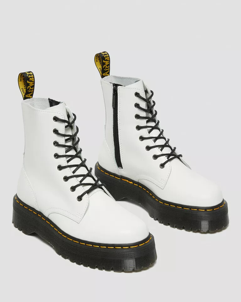 ■Dr.Martens■ Jaden White Polished Smooth 15265100 Dr. Martens Jadon Platform Polished Smooth White New