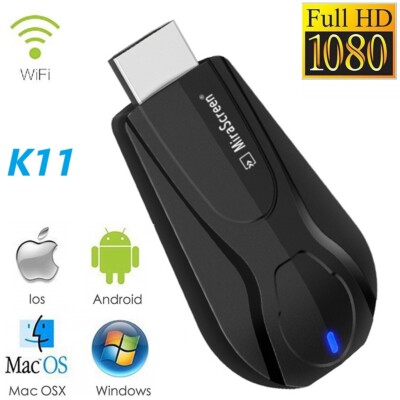 K11 Mirascreen 1080P Wireless WiFi Display TV HDMI Dongle Media Receiver Adapter