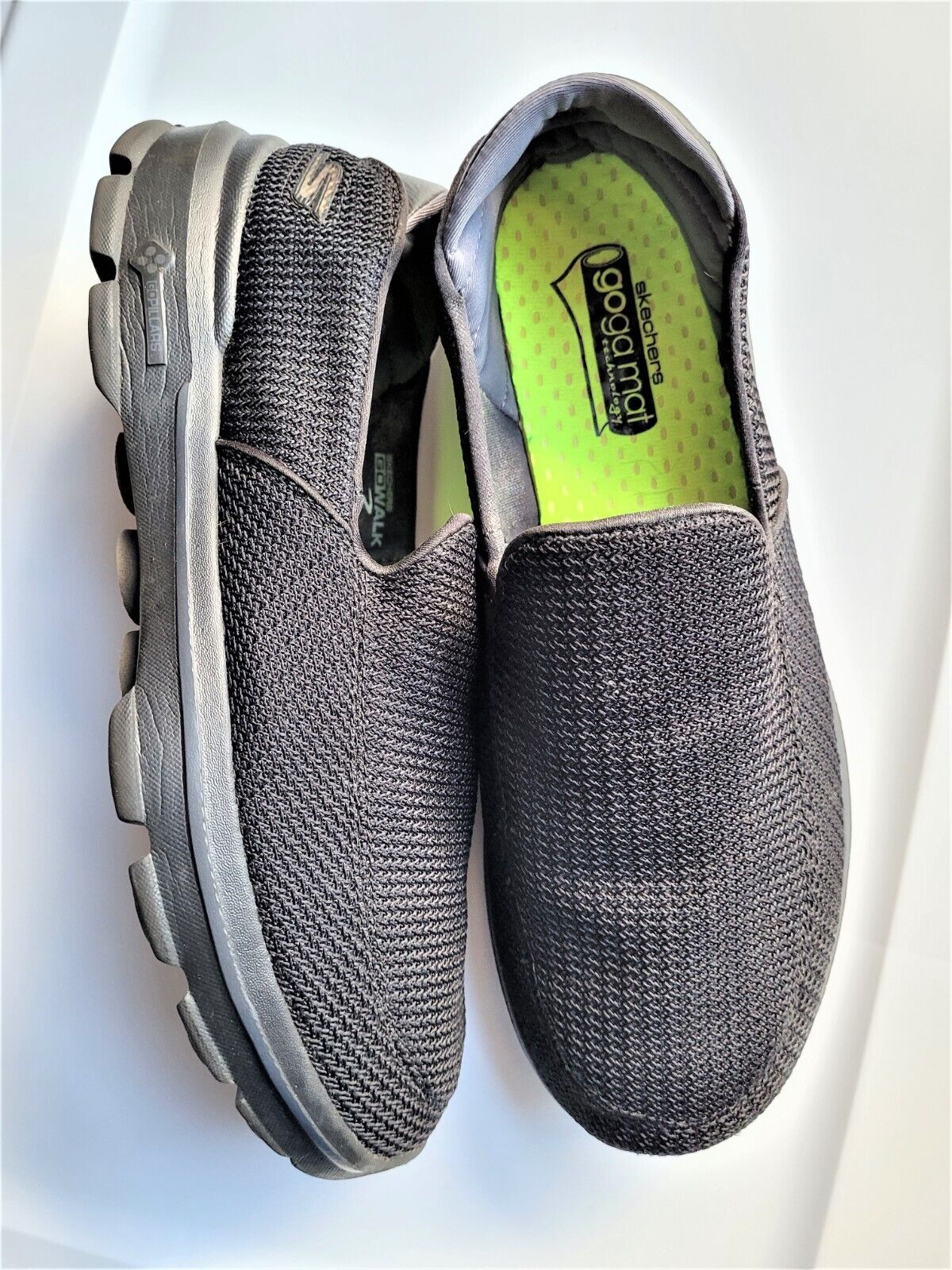 Mens Go Walk 3 Goga Mat Black Walking Shoes 53980 Sz 10.5 VGC Comfort | eBay