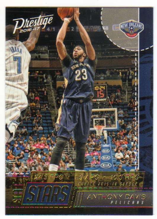 2016-17 Panini Prestige Basketball Stat Stars #17 Anthony Davis