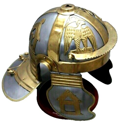 5 VTG ARMOR HELMET 12oz Glass Tumbler Barrel Shaped GOLD TRIM 8 Stars 4"  Tall | eBay