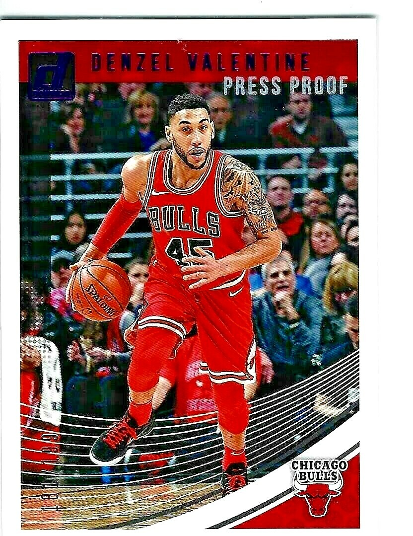 2018-19 Donruss Press Proof Red #78 Denzel Valentine 181/199 Chicago Bulls