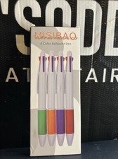 4 x Multi Colour 4 In 1 Retractable Ballpoint Pen Ball Pens Black Blue Red Green