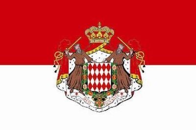 Aufkleber Monaco mit Wappen Flagge Fahne 8 x 5 cm Autoaufkleber Sticker