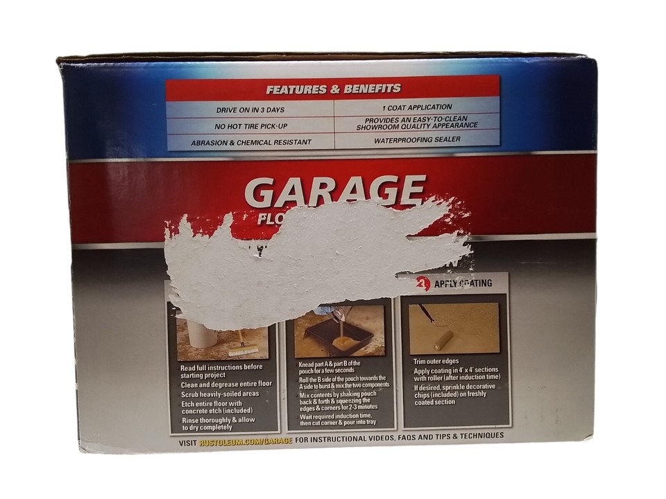 RustOleum 365183 Tan Gloss 2 Part Epoxy Concrete Basement & Garage Kit