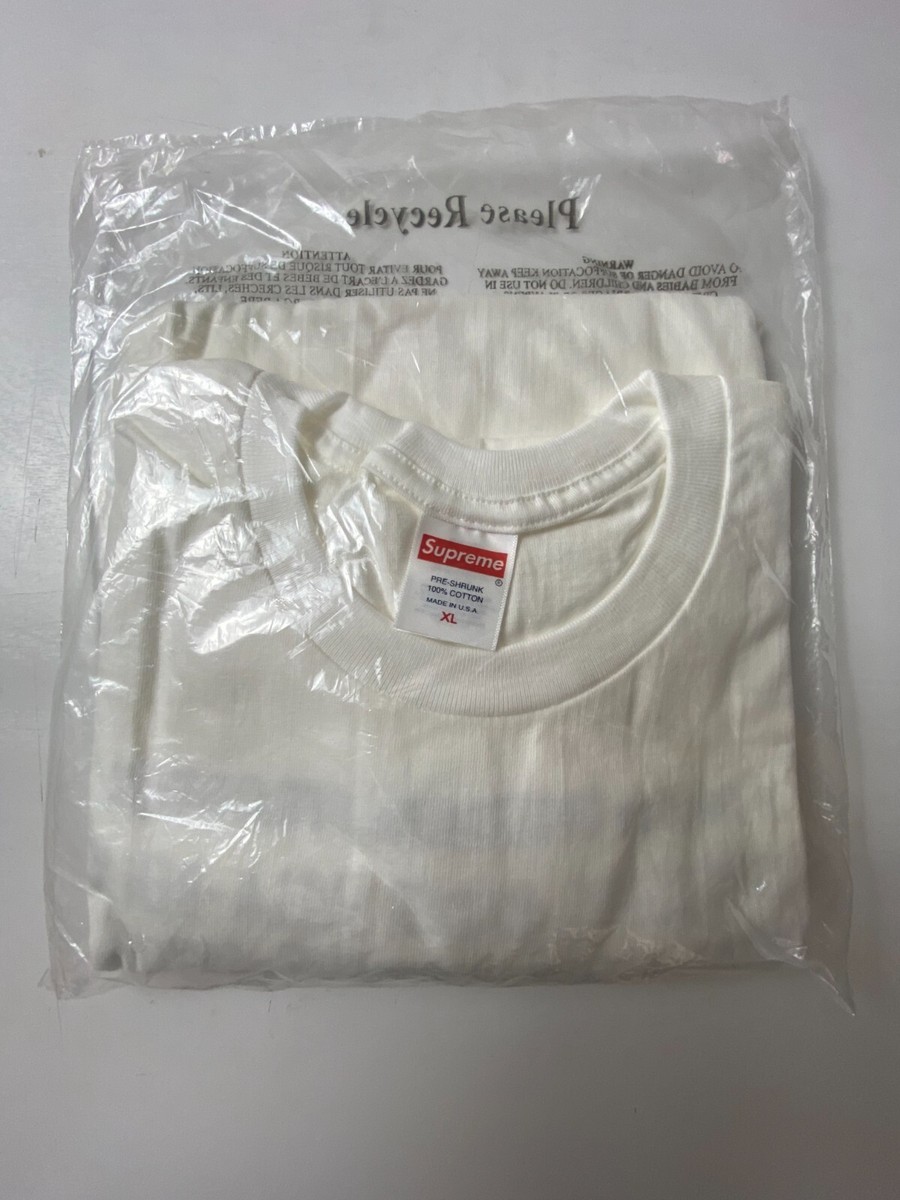 Supreme Play Dead Tee White Men's Size XL Graphic Box Logo T-Shirt