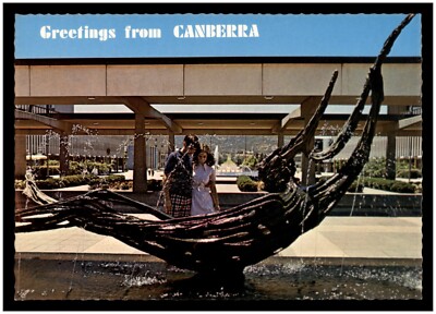 Postcard RPPC - Civic Square, Canberra, A.C.T.