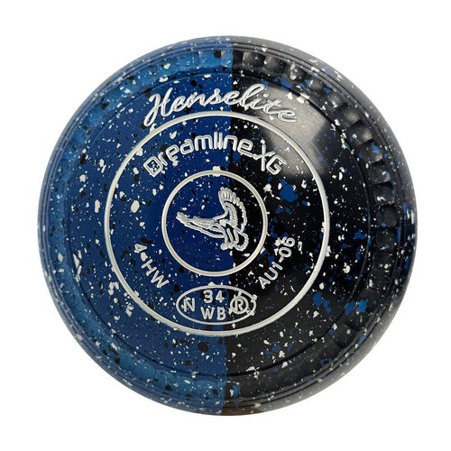 Henselite Dreamline XG Lawn Bowls Size 4 Heavy Gripped - Insignia Duo - AU1-06 - Picture 2 of 3