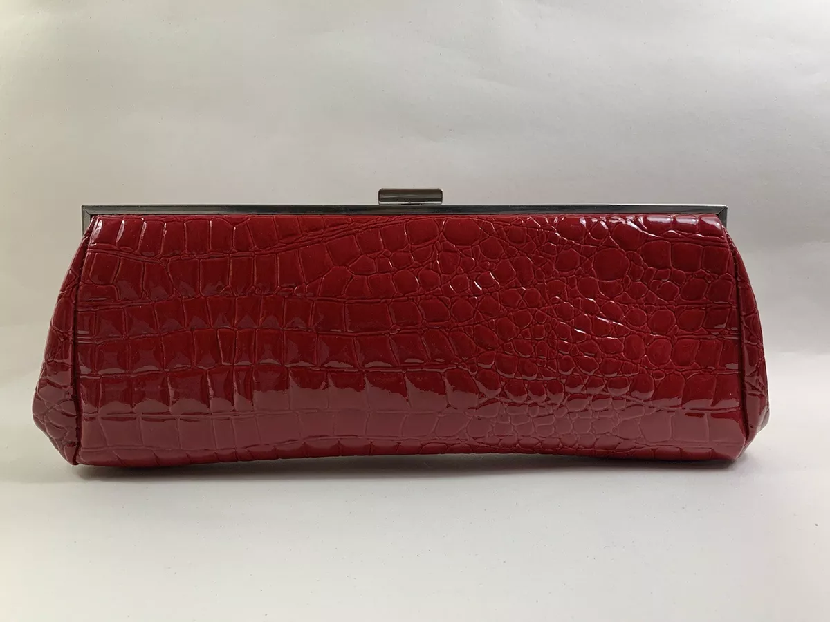 Red clutch bag clearance accessorize