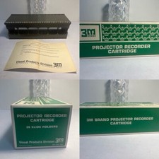 3M Brand 625 Projector Recorder Cartridge, 36 Slide Holders: New In Box w/Manual