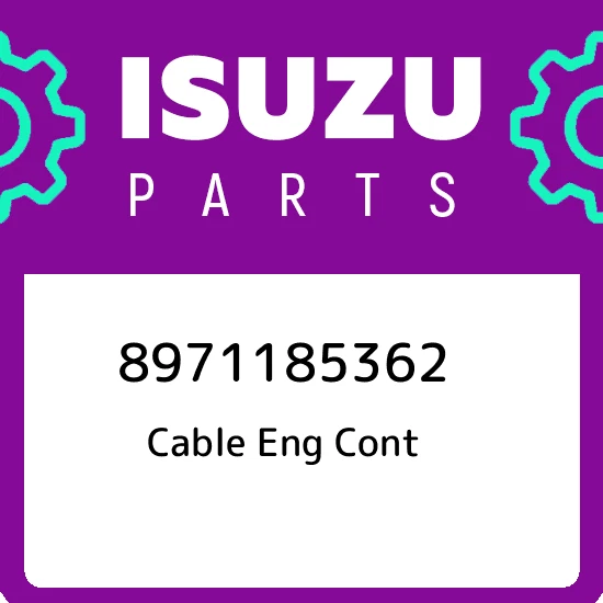 8971185362 Isuzu Cable eng cont 8971185362, New Genuine OEM Part 