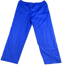 Vintage Columbia Rain Pants Mens XL Blue PVC Overpant Rainwear Fishing Hiking