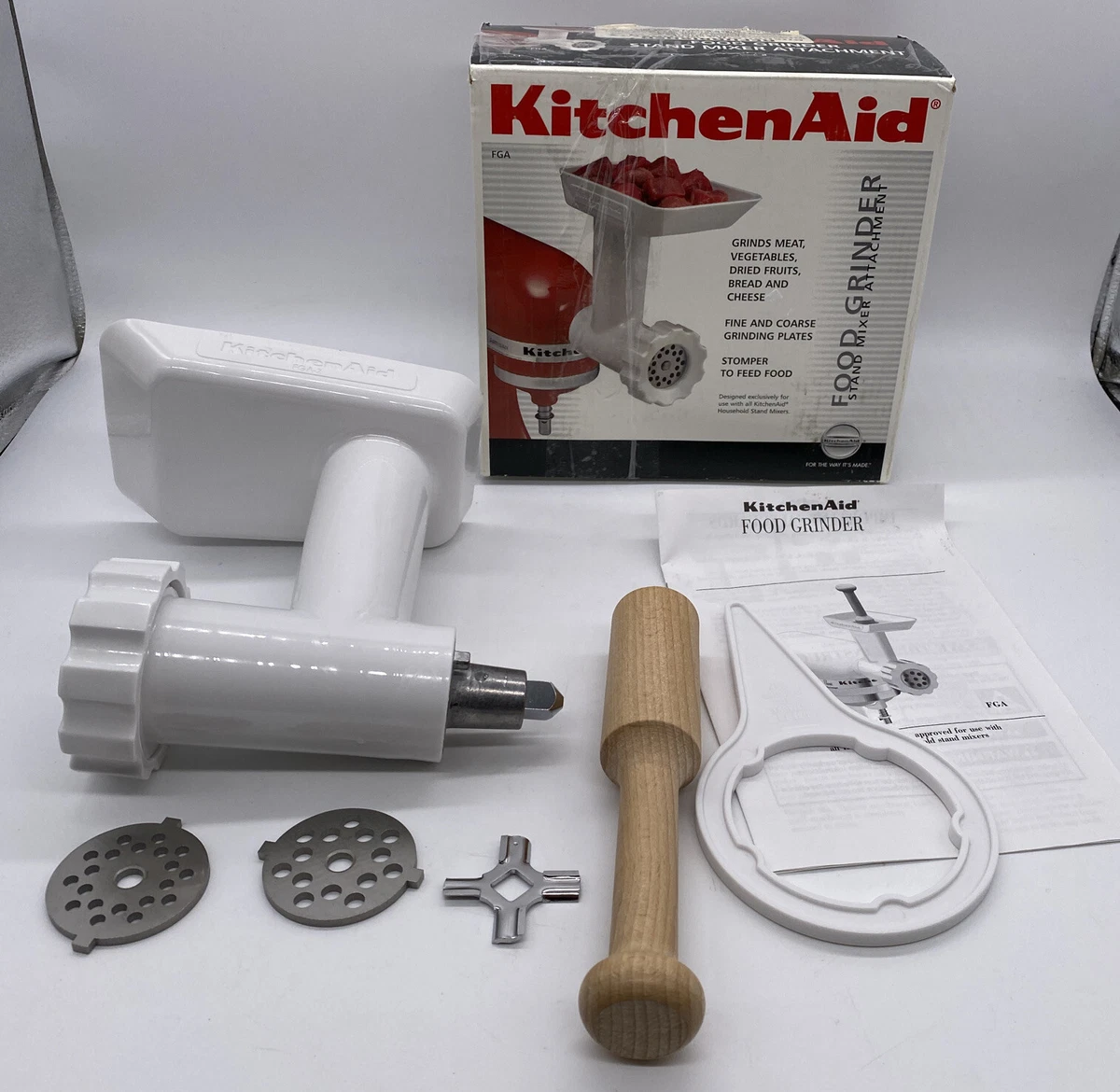 KitchenAid Stand Mixer Food Grinder Attachment FGA