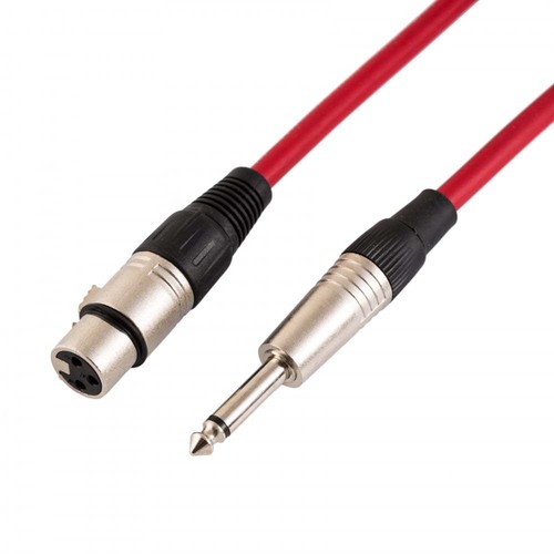 Female XLR to 6.35mm 1/4" Mono Jack Lead / Microphone / Signal Cable / 6 Colours - Picture 24 of 26