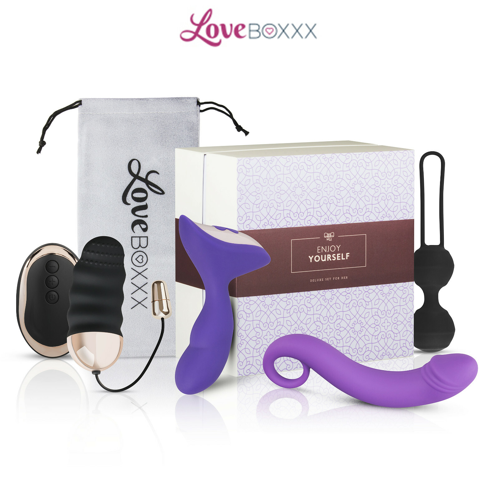 LoveBoxxx Solo Box Frauen genießen sich Masturbation für sie Deluxe Set Vibrator