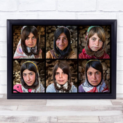 Chignon Portrait Mädchen Portraits Selbst Haare Gesicht Augen Nase Lippen Wandkunstdruck