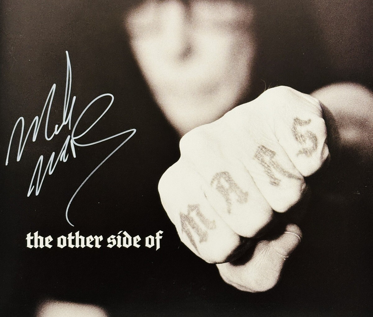 ミックティラー　サイン ミックマーズ/サイン入 レコード/THE OTHER SIDE OF MARS/MICK MARS