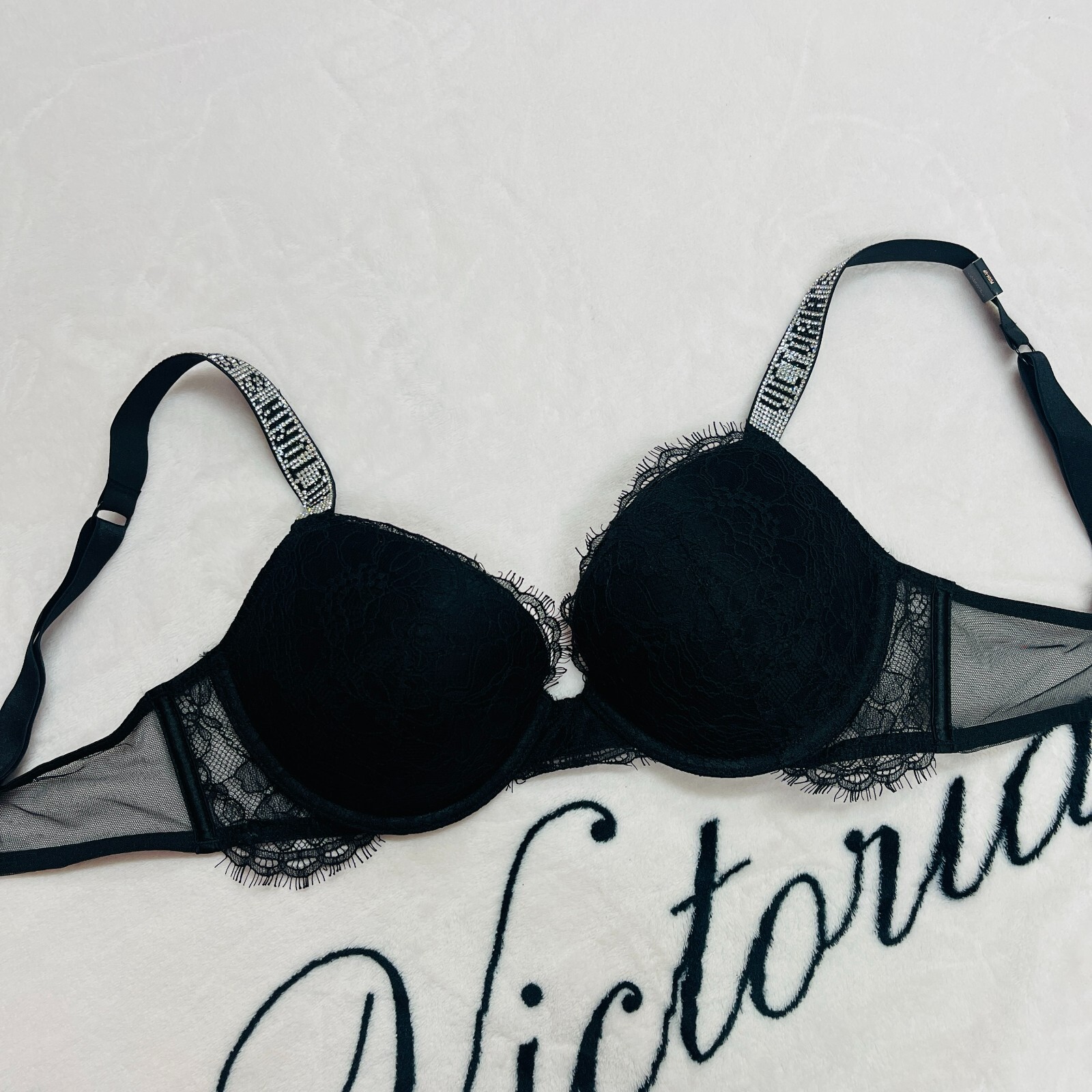 VICTORIA'S SECRET VERY SEXY SHINE STRAP LACE PUSH UP BRA all size -  AbuMaizar Dental Roots Clinic