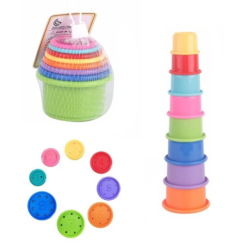 Baby Toys Building Ring Stacker and Squeeze Teething Montessori Toy Gifts - Picture 10 of 20