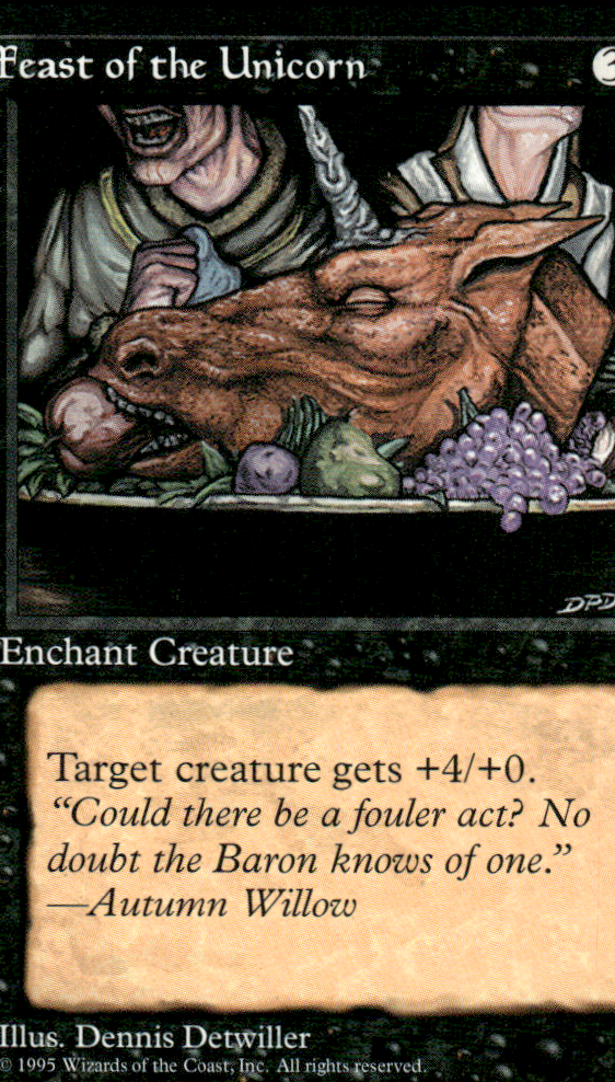 Feast of the Unicorn - MTG - NM - Homelands - Magic The Gathering