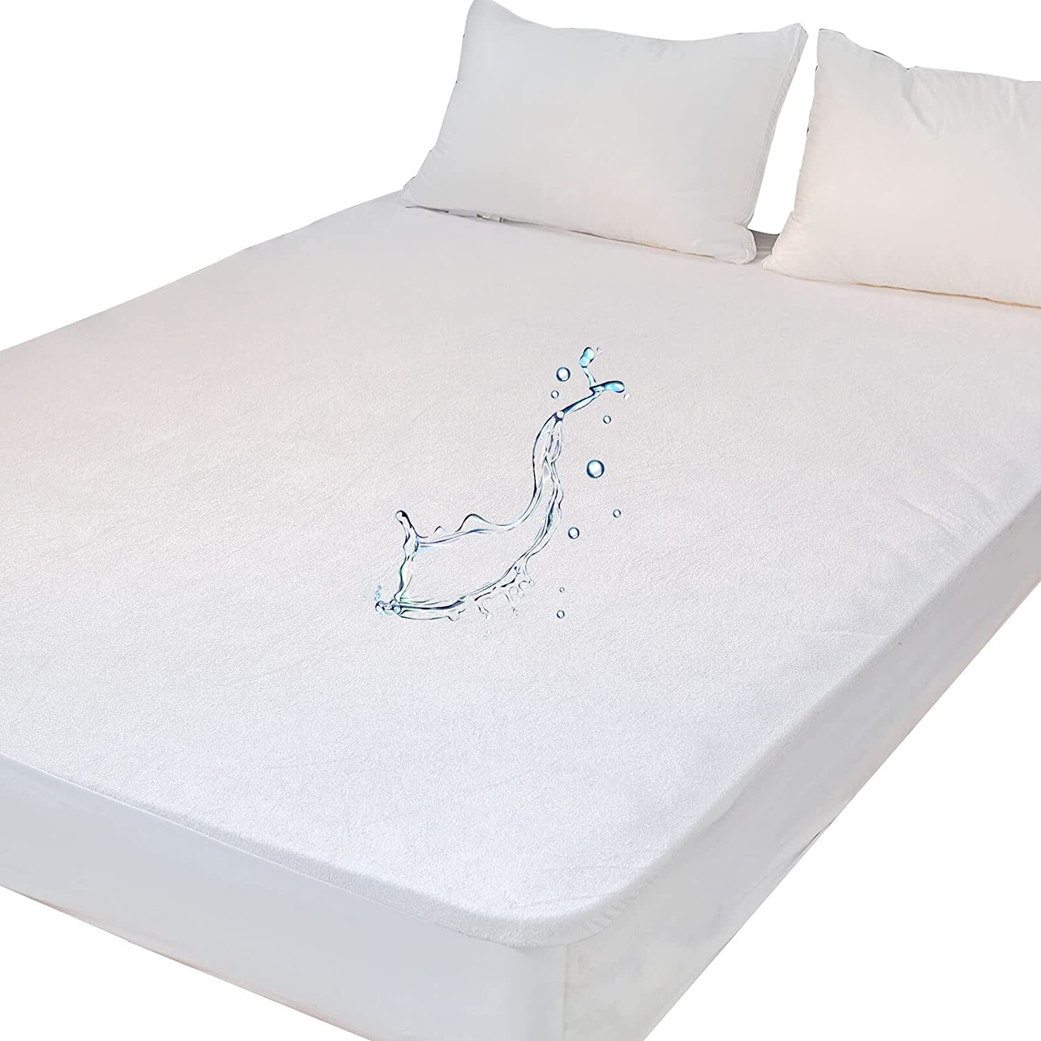 Waterproof Twin XL Mattress Protector for College Extra Long Twin Bed Bamboo Te