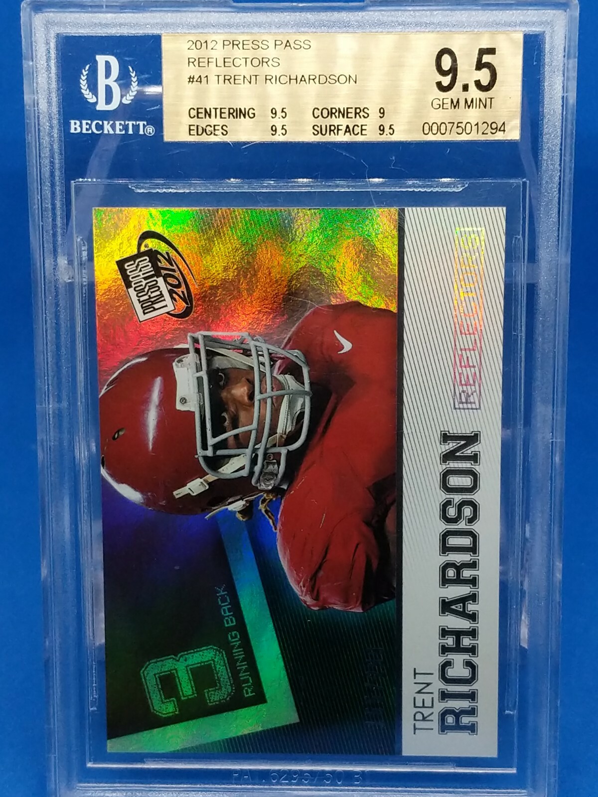 Trent Richardson Press Pass #41 Base