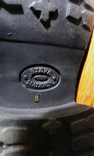 Stivali da combattimento Steve Madden Troopa 2.0 in pelle nera taglia 8 stringati molto belli - Foto 9 di 9